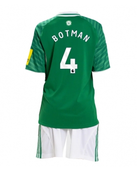 Billige Fotballdrakt Newcastle United Sven Botman #4 Replika Bortedraktsett Barn 2025-26 Kortermet (med bukser)